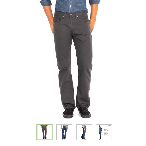 levis 505 grey